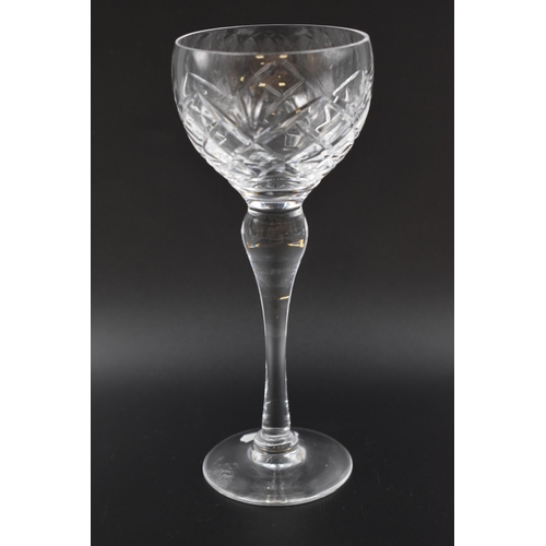 172 - Set of Six Royal Brierley Long Stemmed Crystal Glasses