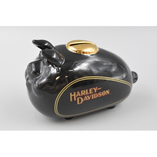 179 - Harley Davidson Pig themed Money Box