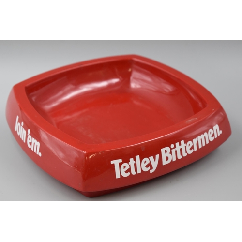 180 - These were the days! Tetley Bittermen ... if you can't beat 'em, Join 'em Red Retro Pub Ashtray