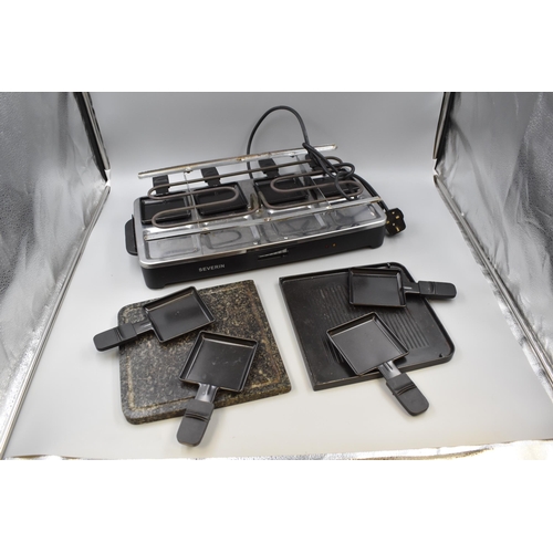 406 - Severin Electric Griddle with 8 Cooking Trays