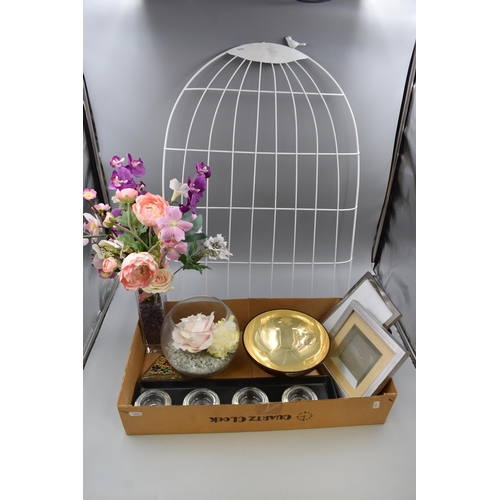 562 - Selection of Centre Pieces, Candle Holders, Picture Frames and a Dove Themed Wedding Display