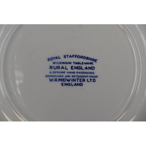 375 - Seven Collectable Plates. Includes Wedgwood, Burleigh, and Johnson Bros.