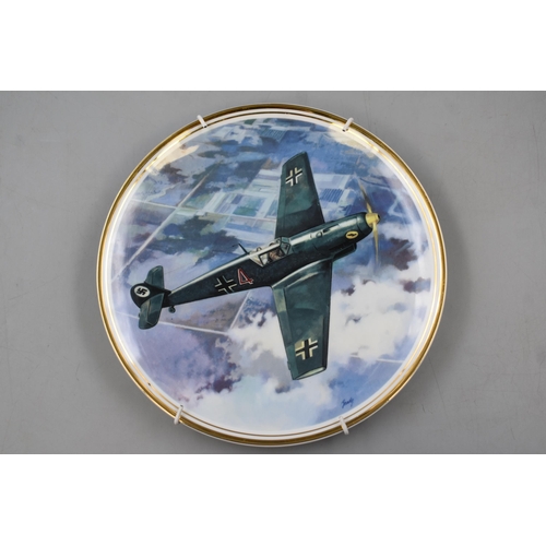 110 - A Selection Of WWII Commemorative Ceramics Depicting WWII Fighter Planes. Includes Wedgwood, Edwardi... 