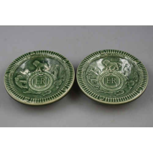 111 - Pair of Wade 1953 Coronation Glazed Dishes