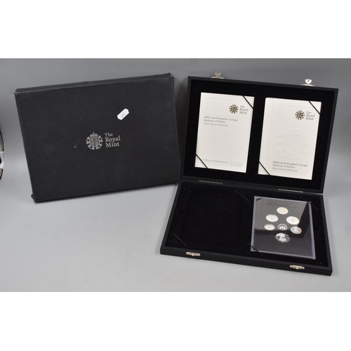 123 - An Incomplete Silver Proof 2008 UK Coinage Emblems Of Britain, In Case With Certificate Of Authentic... 