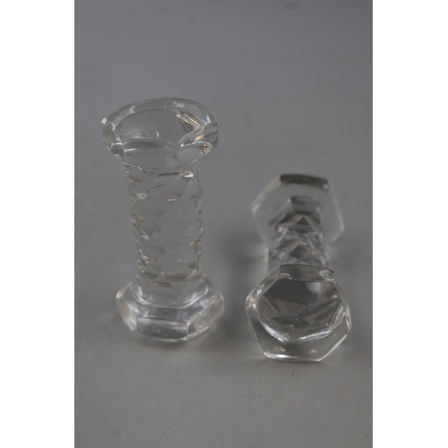 64 - Pair of Glass Knife Rests