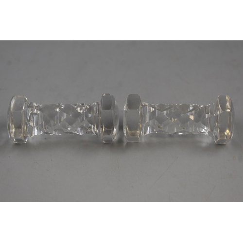 64 - Pair of Glass Knife Rests