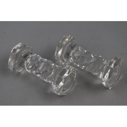 64 - Pair of Glass Knife Rests