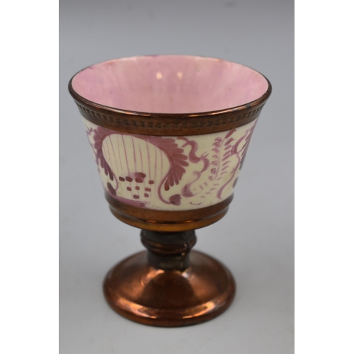 86 - Antique Lustre Ware Chalice (3.5