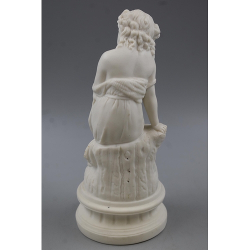 92 - Parian Figure entitled Idleness approx. 10