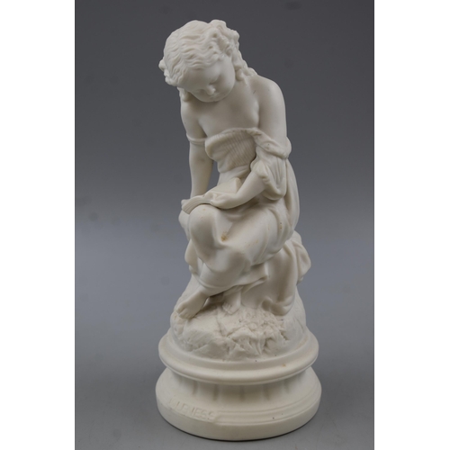 92 - Parian Figure entitled Idleness approx. 10