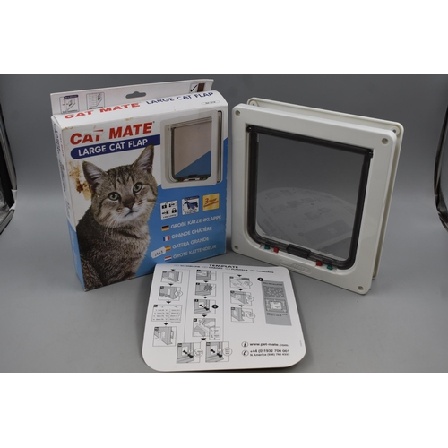 596 - Large Cat Flap in Box