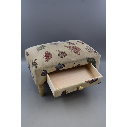 603 - Butterfly Footstool With Drawer