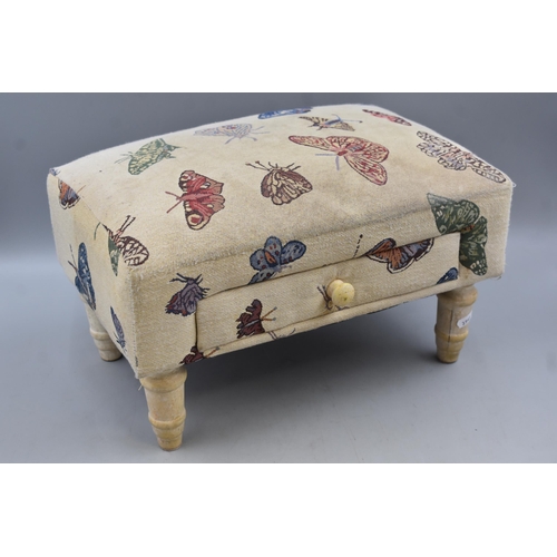 603 - Butterfly Footstool With Drawer