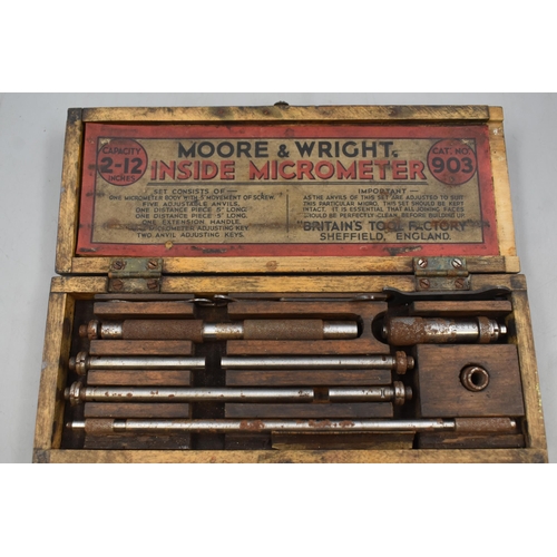 571 - Moore & Wright Inside Micrometer Complete with Case