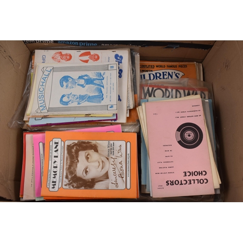 614 - A Selection Of Vintage Music Programmes (1930's/40's), And WWI Illustrated Series. Includes Collecto... 