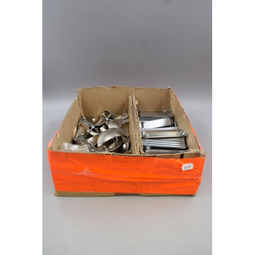 580 - Large Selection of Steel and Aluminium Door Handles