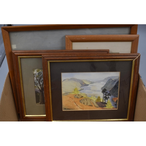 619 - Selection of Original Framed Artwork consisting of mainly Watercolours