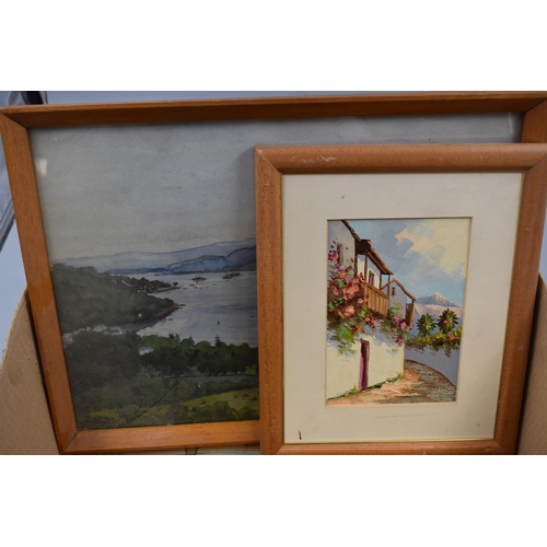 619 - Selection of Original Framed Artwork consisting of mainly Watercolours