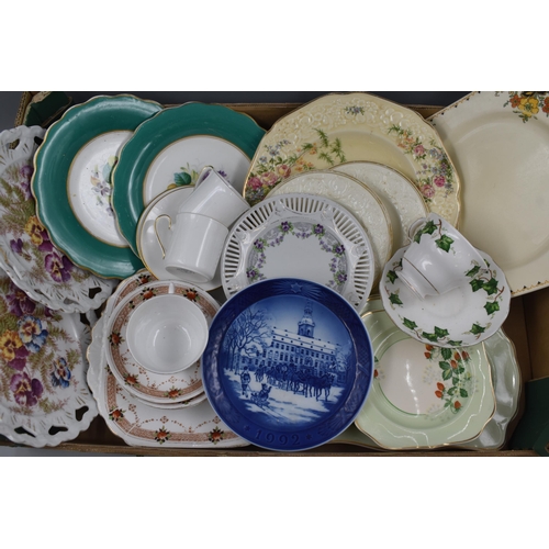 627 - Selection of Various Plates and China to include Johnson Bros. Ivory Ware, Crown Ducal and more