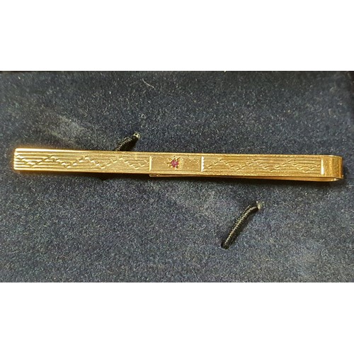 1 - Walker and Hall 9 Carat Gold Tie Pin In Original Case.