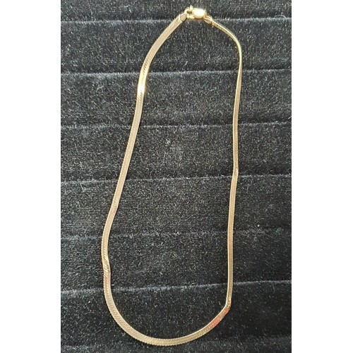 3 - Gold 9ct Necklace Approx. 16