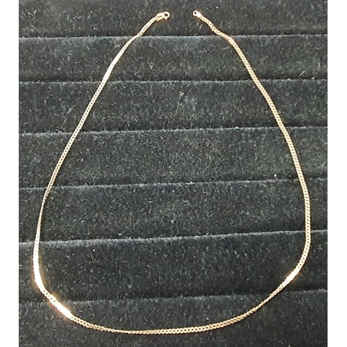 4 - 9 Carat Gold Chain Necklace 18 Inches Figaro Type Links