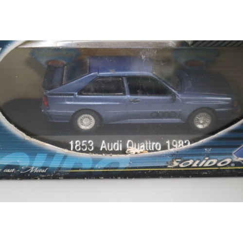 12 - Six Collectable Model Cars Includes Corgi Lotus Cortina, Corgi Ford Zephyr MkII, Solido Audi Quattro... 