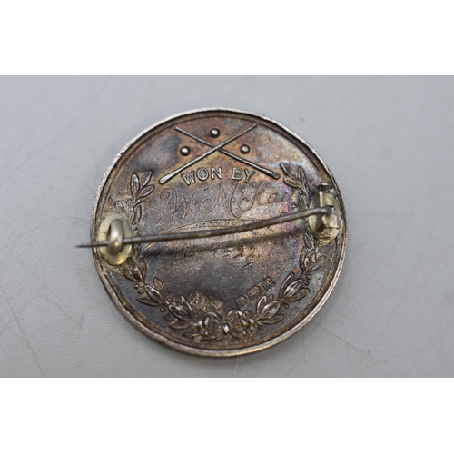 12 - St Dunstans Billiard Fund Medal converted into a brooch issued in January 1922