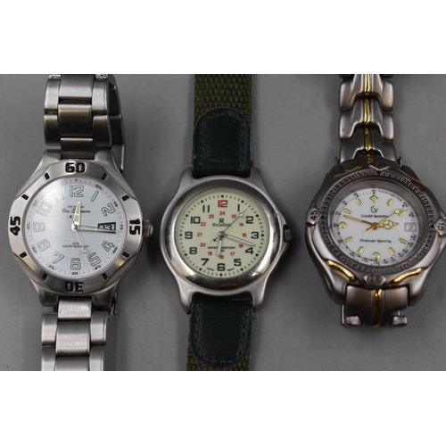 92 - Three Watches to include Ben Sherman, Ricardo and Claud Valentini