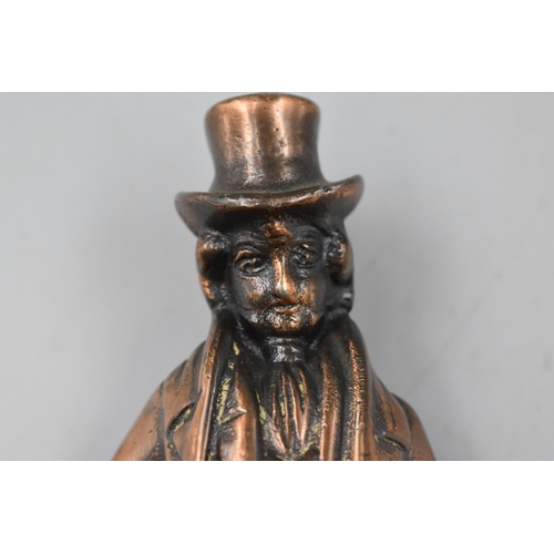 109 - Vintage Bronze Charles Dickens Figure approx 7