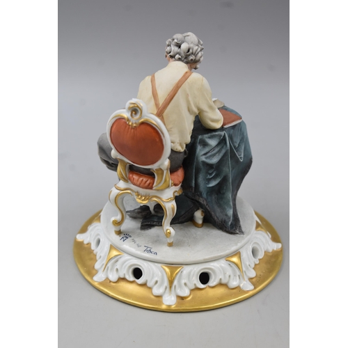 171 - A Capodimonte Stamp Collector Figure, Approx 7.5