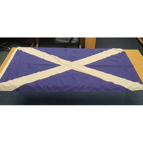 38 - Large Scottish Flag Measures Approx 61 x 35 Inches