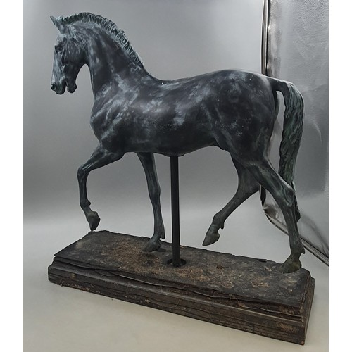 47 - Large Resin Statue of a Horse, Measures Approx 24 Inches Tall