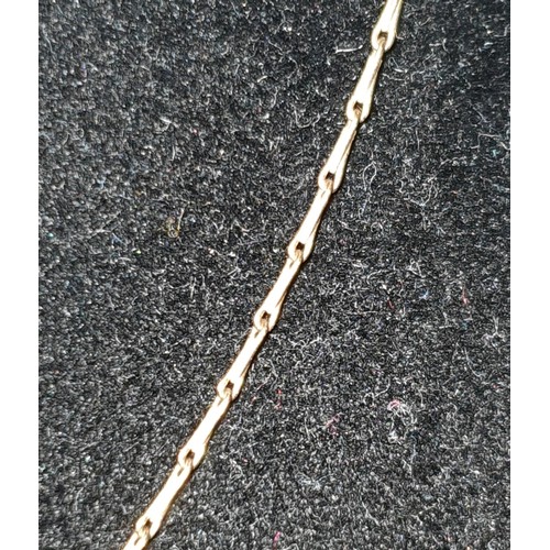 3a - Nine Carat Gold Necklace. 16 Inches Long