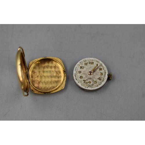 5 - Gold 585 (14ct) Watch Case (2.68 grams) with Working Movement