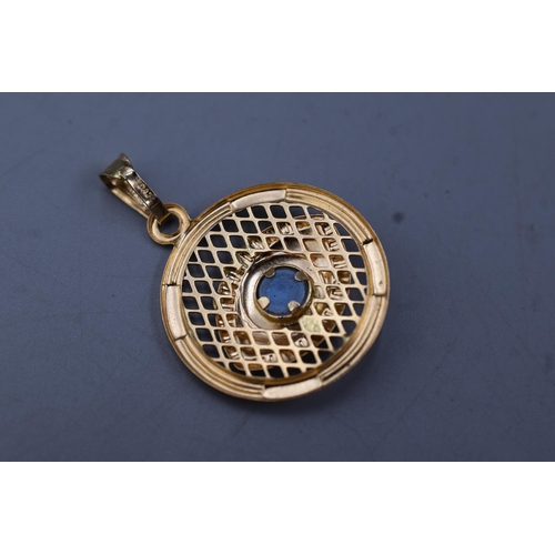 15 - Gold 750 (18ct) Evil Eye Pendant (Weight 1.51 grams)