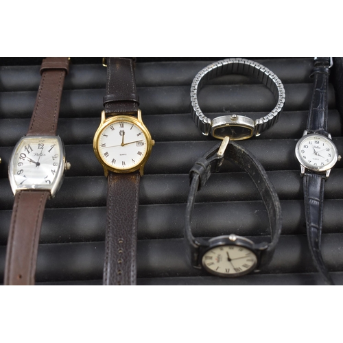 81 - Selection of 9 Quartz Watches including Reflex Saisho, Select and More