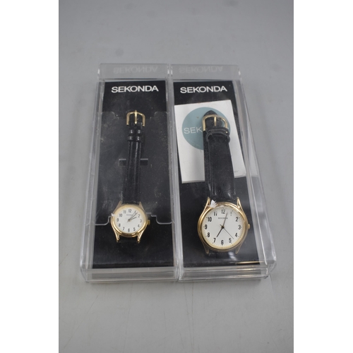 101 - Ladies and Gents Sekonda Watches New In Cases