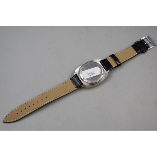 110 - Seiko Automatic Gents Watch with Leather Strap (Working)