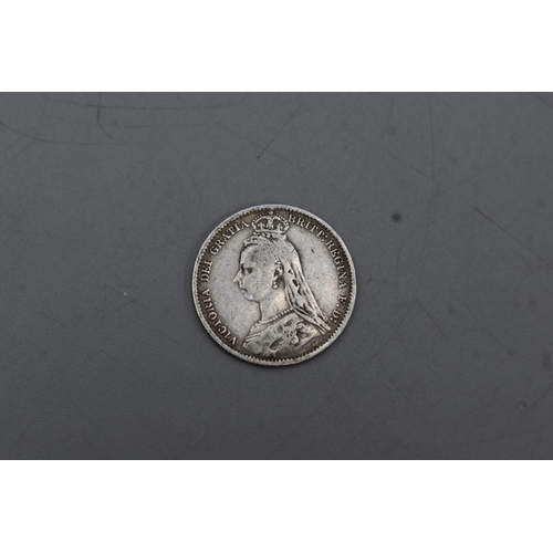 133 - Victoria 1887 Silver Sixpence