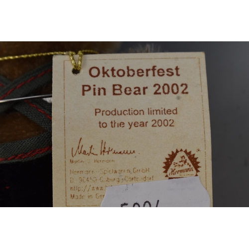 143 - Hermann Oktoberfest Pin Bear 2002