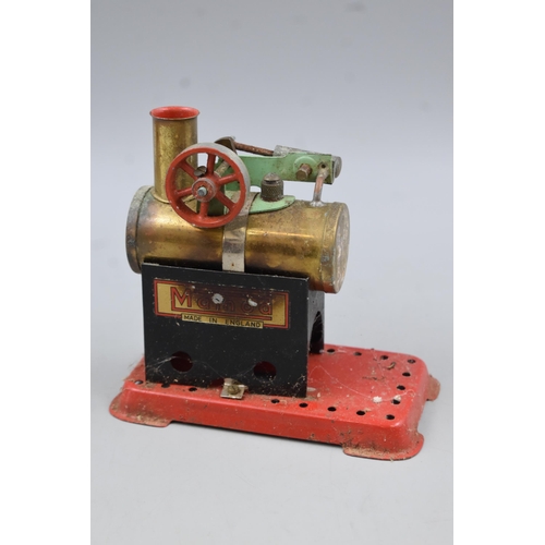 151 - A Vintage Mamod Stationary Steam Engine MMI. In Original Box, Approx 5.5