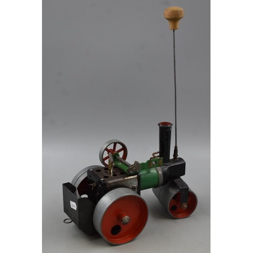 156 - Vintage Mamod Steam Roller complete with Burner a/f