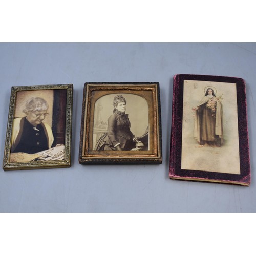 161 - Victorian, Photograph, Prayer Book and a Mid Century Photograph