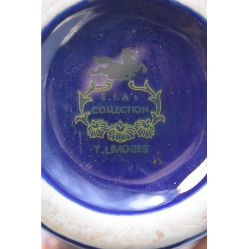 196 - A T. Limoges Cobalt Blue Ginger Jar, Approx 8.5