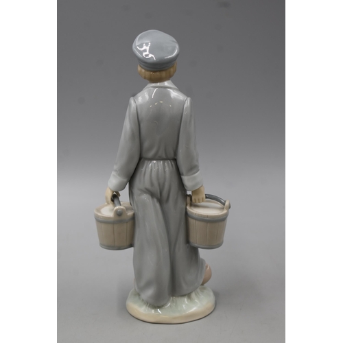 224 - Lladro Dutch Boy with Pails approx. 9