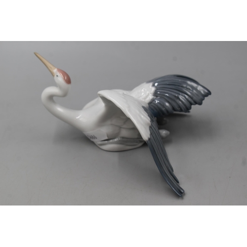 231 - Lladro Fluttering Crane Figure