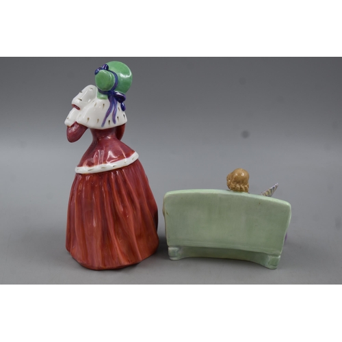 257 - Royal Doulton Christmas Morn Figure (HN1992) and Sweet and Twenty (HN1589)