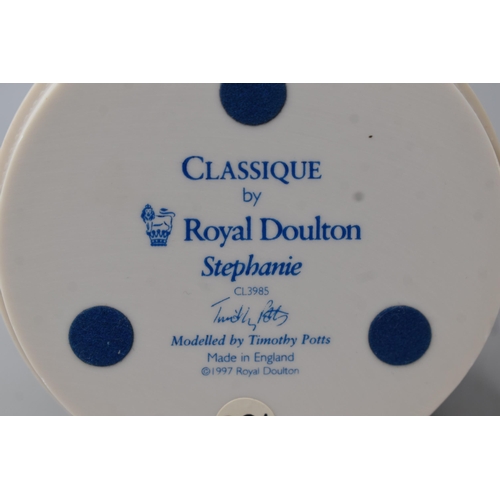 265 - Royal Doulton Stephanie Figure From The Classique Collection with Certificate and Box